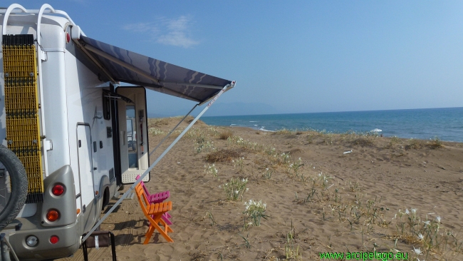 Grecia 2016:spiaggia nei pressi di zaharo
