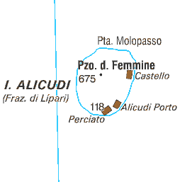 mappa Alicudi