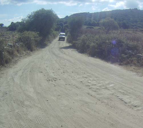 Desert des Agriates in mountain bike