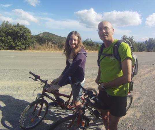 Desert des Agriates in mountain bike