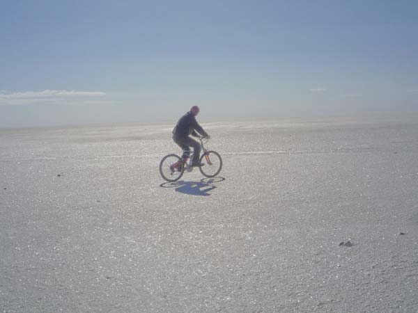 Chot El Jerid in mountain bike