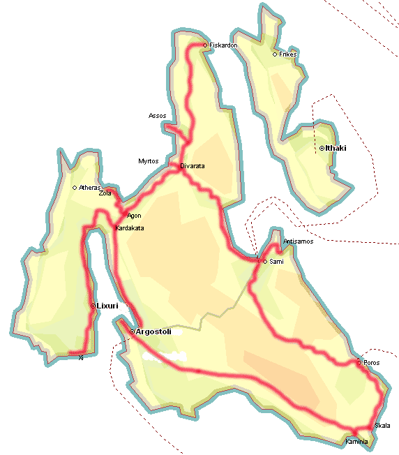 mappa Cefalonia